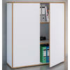 AKTENSCHRANK 100/110/33 cm  - Honigeiche/Weiss, Design, Holzwerkstoff (100/110/33cm) - MID.YOU
