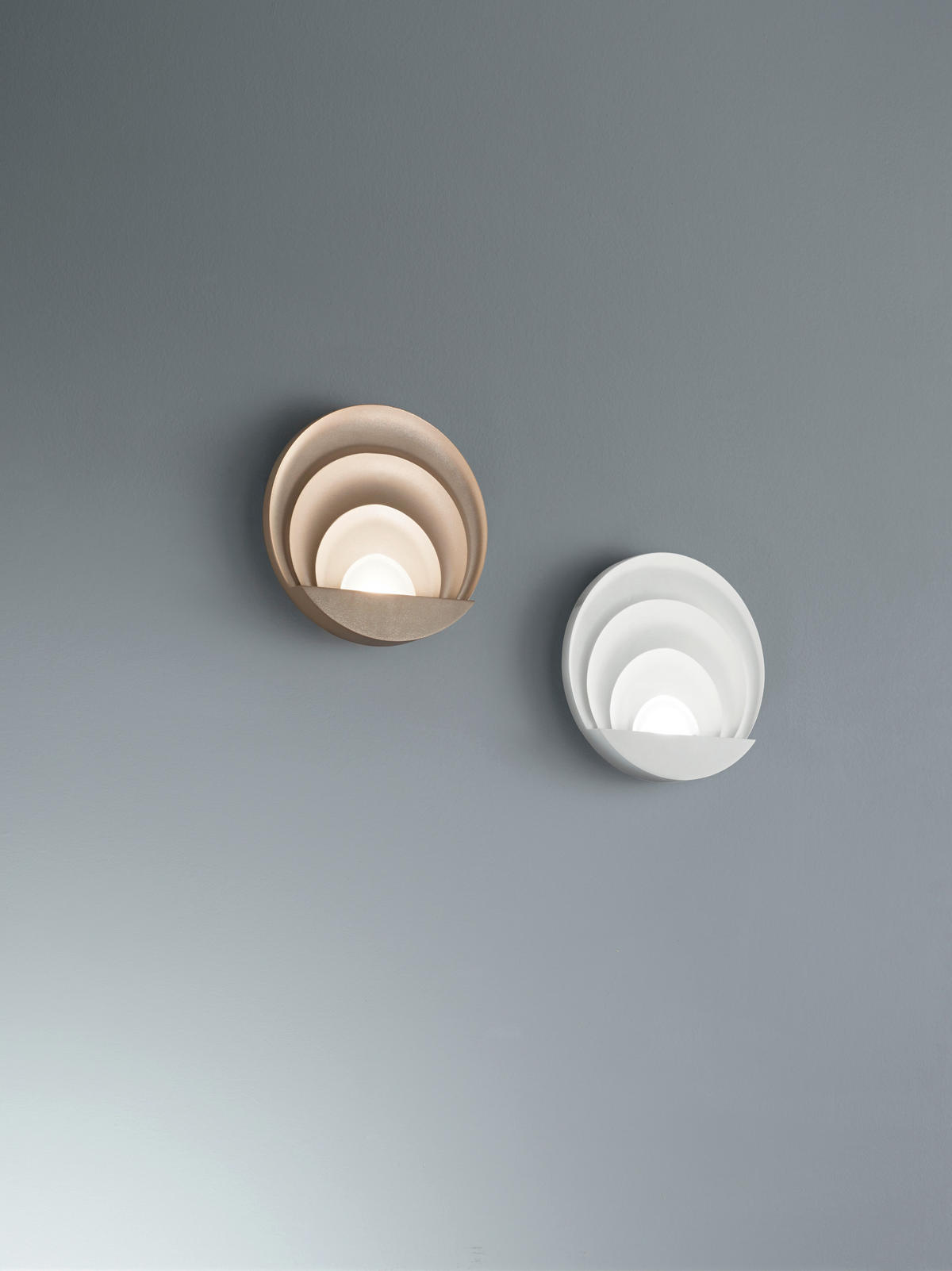 LED-WANDLEUCHTE Sunrise 26/6,5 cm   - Weiß, Design, Metall (26/6,5cm) - Fabas Luce