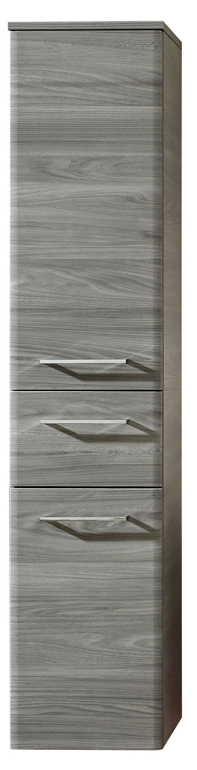 DULAP MEDIU 30/142/33 cm  - culoare crom/gri, Konventionell, sticlă/metal (30/142/33cm) - Xora