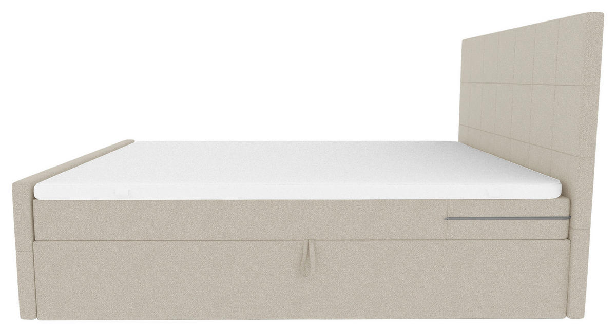 BOXBETT 160/200 cm  in Beige  - Beige, KONVENTIONELL, Kunststoff/Textil (160/200cm) - Boxxx