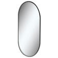 BADEZIMMERSPIEGEL 50/90/5 cm  - Silberfarben/Schwarz, KONVENTIONELL, Glas/Metall (50/90/5cm) - Linea Natura