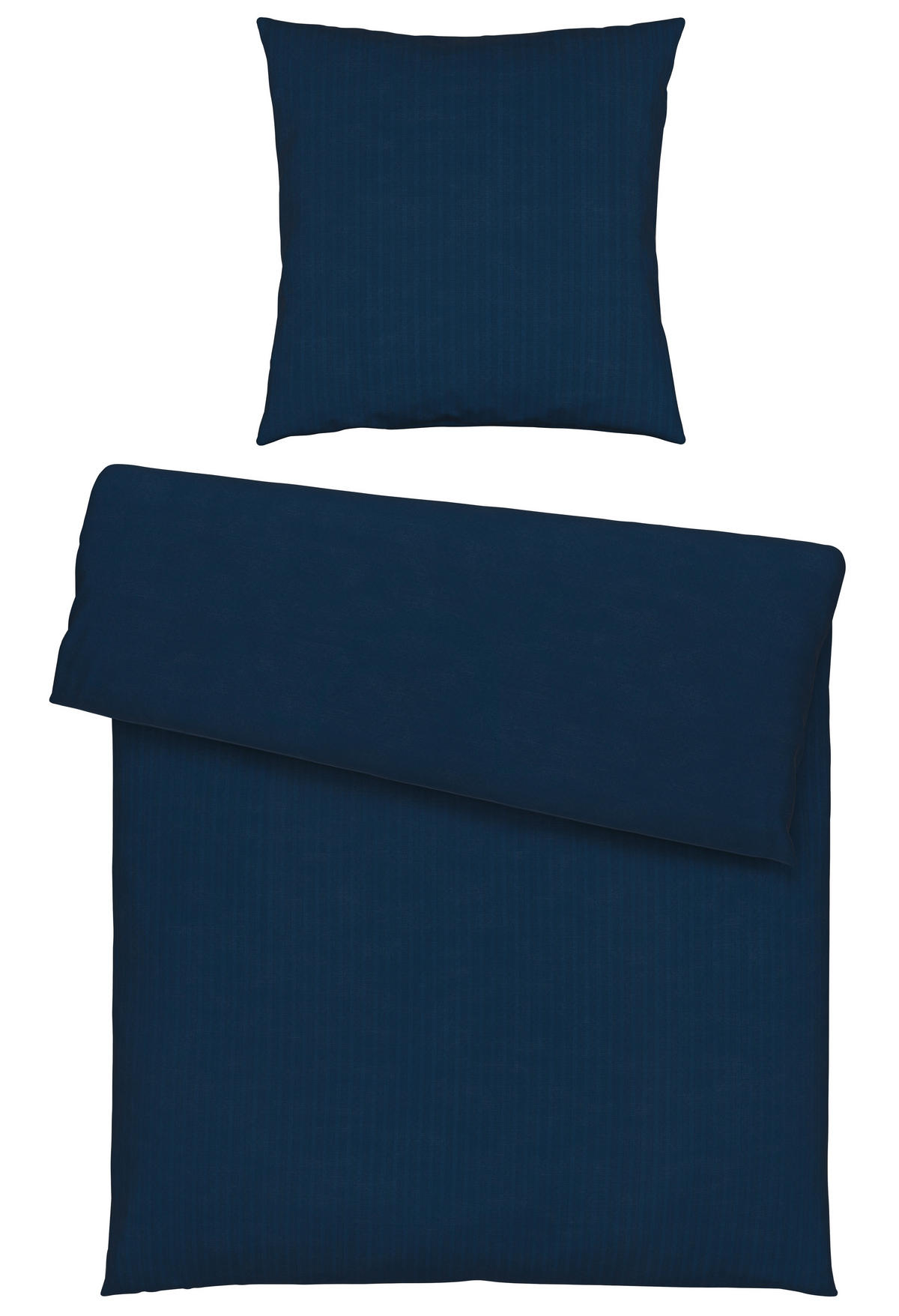 BETTWÄSCHE BANDA Makosatin 135/200 cm  - Blau, Basics, Textil (135/200cm) - Novel