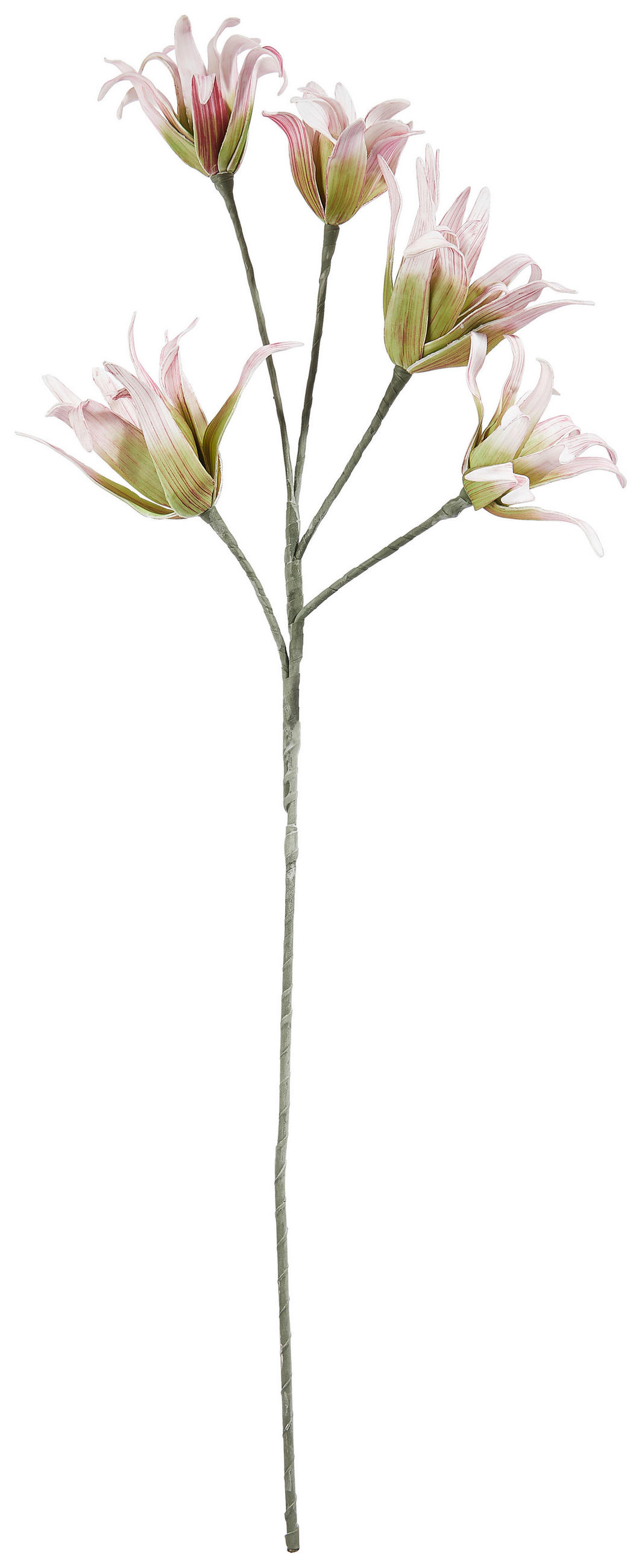 UMĚLÁ KVĚTINA 115 cm - bílá/růžová, Basics, plast (115cm)