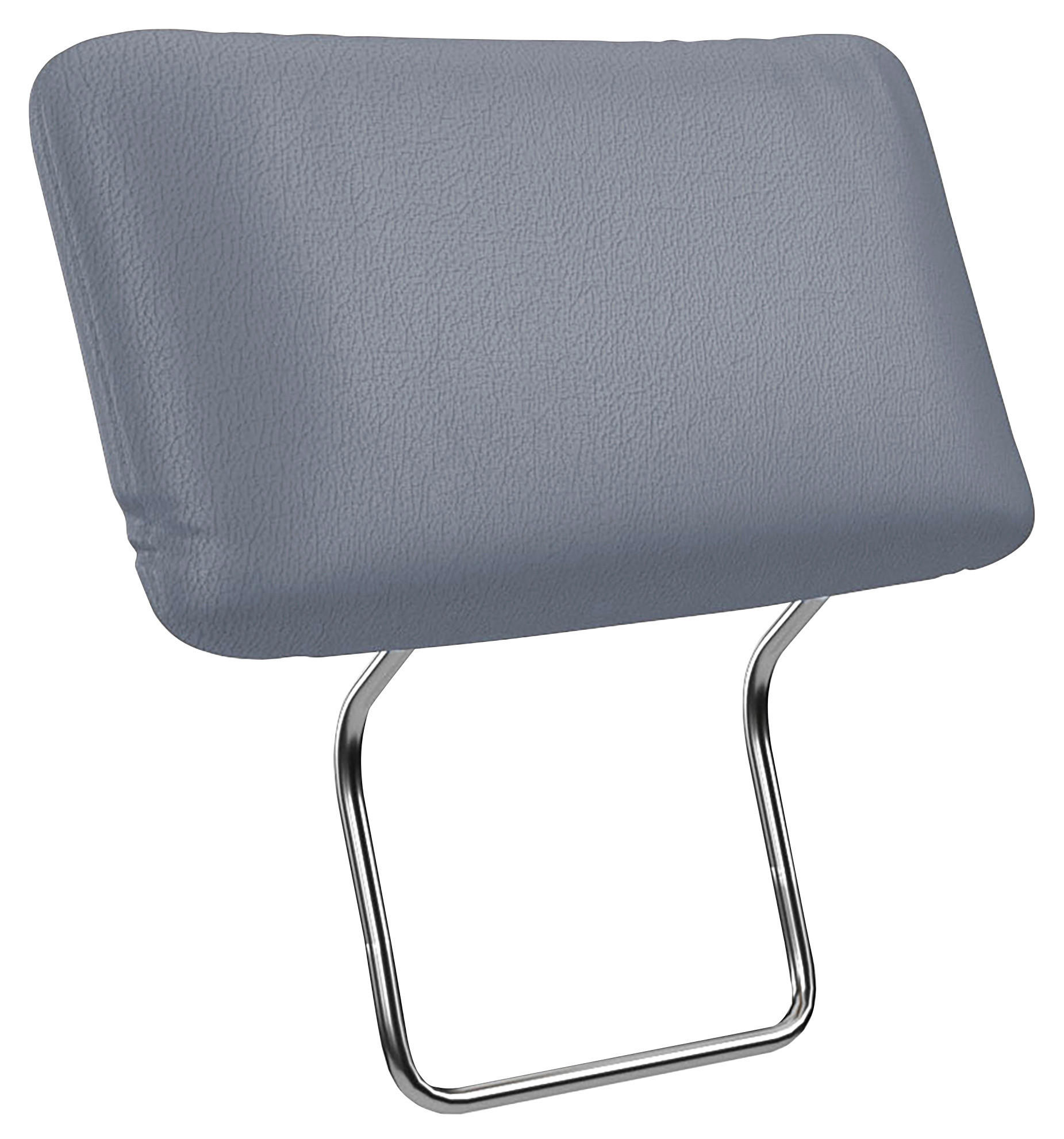 KOPFSTÜTZE - Graublau, MODERN, Leder (50/25/12cm) - Sit & More