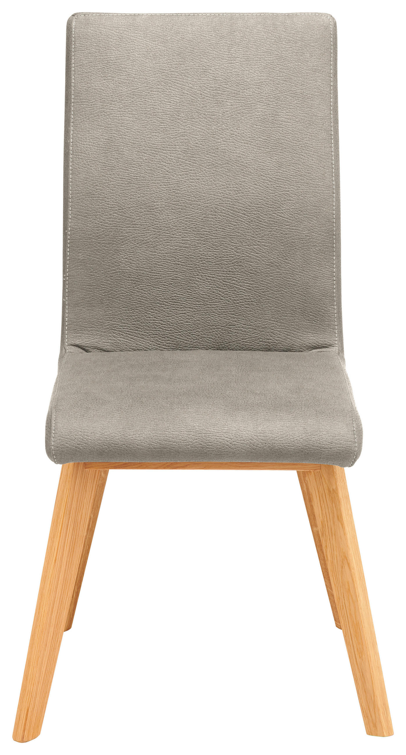 STUHL  in Mikrofaser Holz, Textil  - Greige/Beige, Design, Holz/Textil (45/102/56cm) - Novel