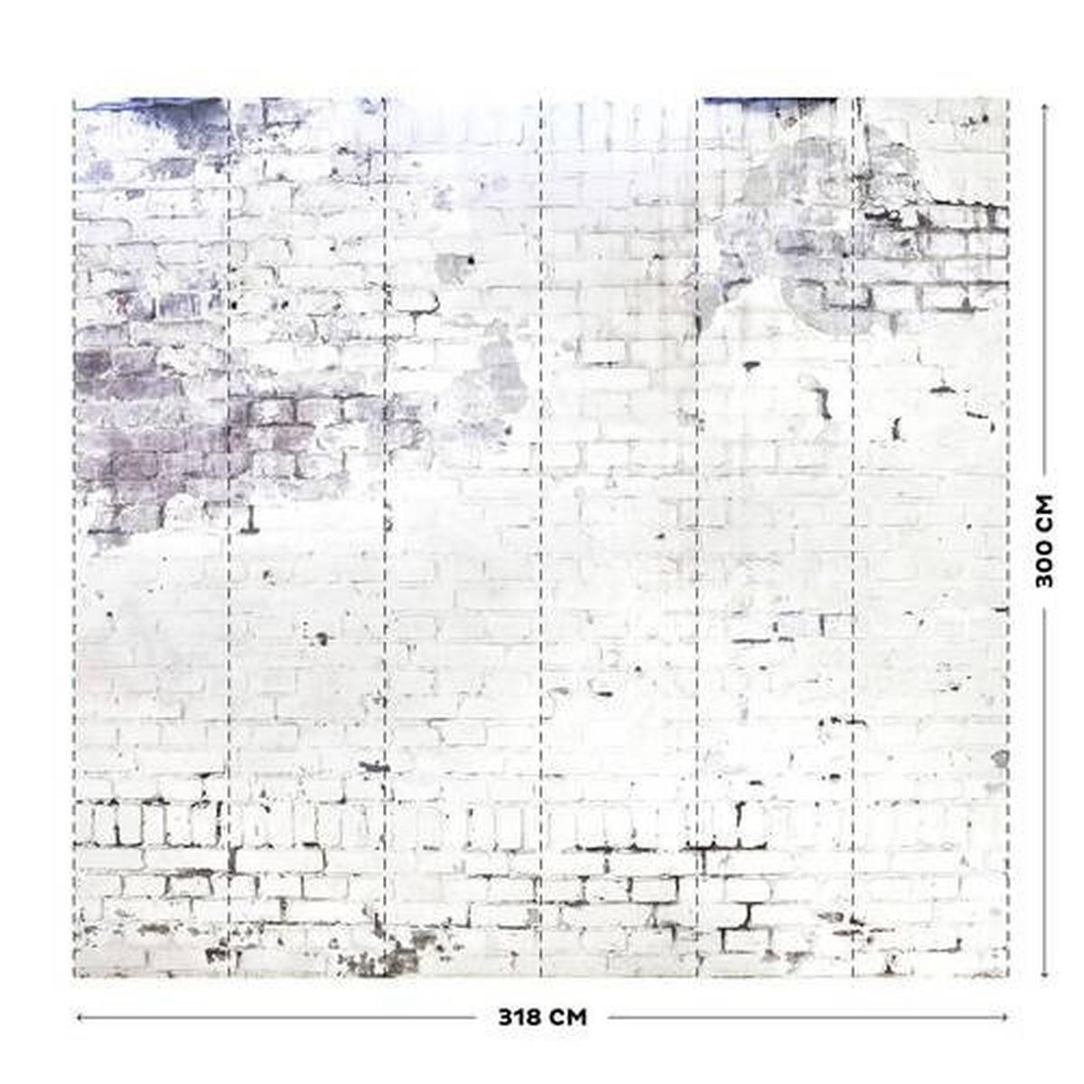 FOTOTAPET 318/300 cm  - grå, Trend, papper/plast (318/300cm)