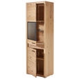 VITRINE  63,8/198,4/41 cm  - Schwarz, KONVENTIONELL, Glas/Holz (63,8/198,4/41cm) - Cantus