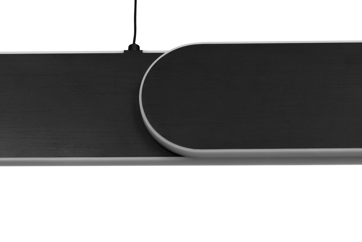 LED-HÄNGELEUCHTE Otis Linear 115/7,5/150 cm   - Schwarz, Design, Metall (115/7,5/150cm) - Dieter Knoll