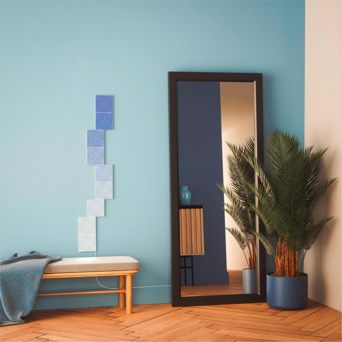 CANVAS STARTER KIT 9ER NANOLEAF CANVAS   - Weiß, Basics, Kunststoff (15/15cm)