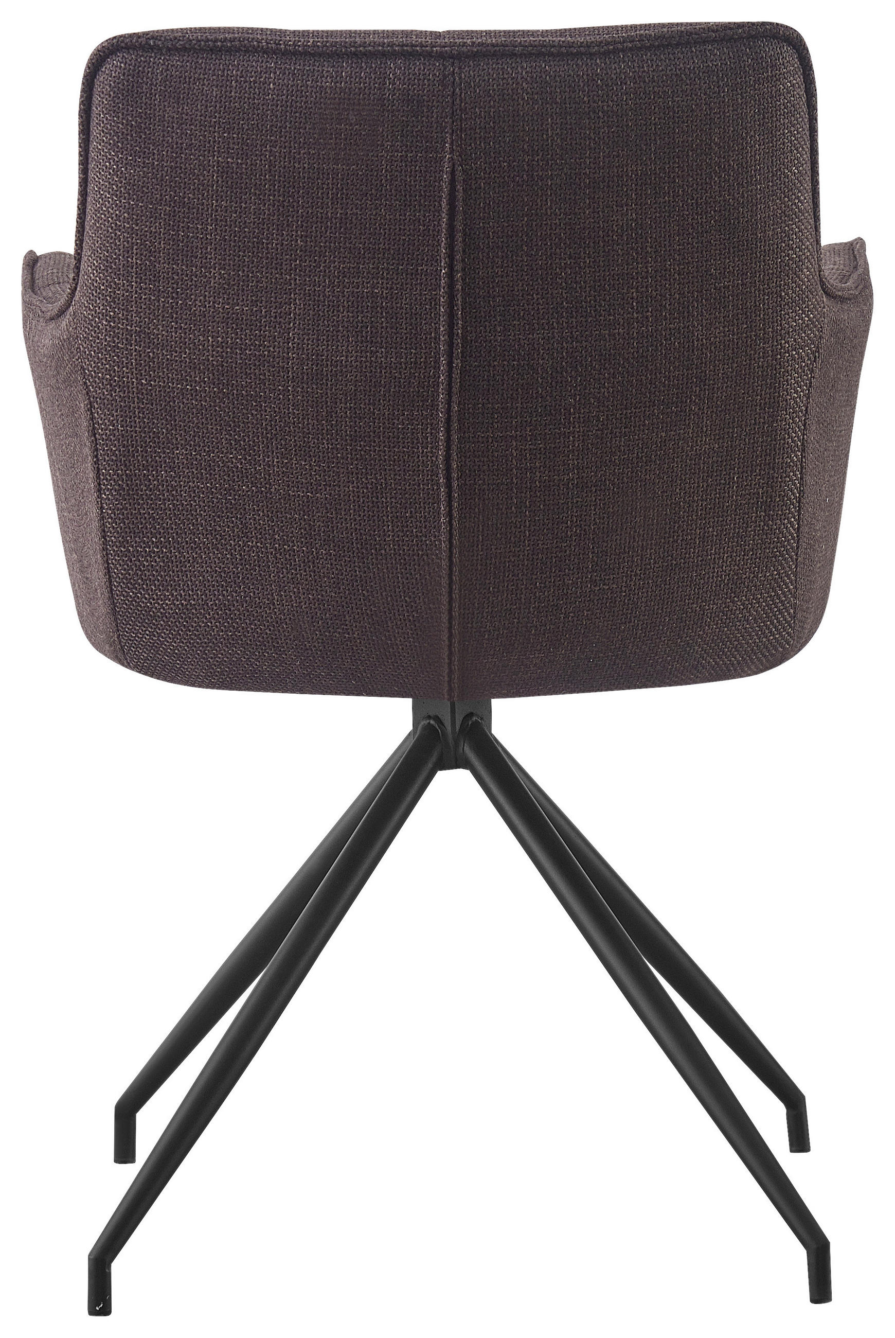ARMLEHNSTUHL  in Eisen Webstoff  - Schwarz/Braun, Design, Textil/Metall (58/84/62,5cm) - Novel