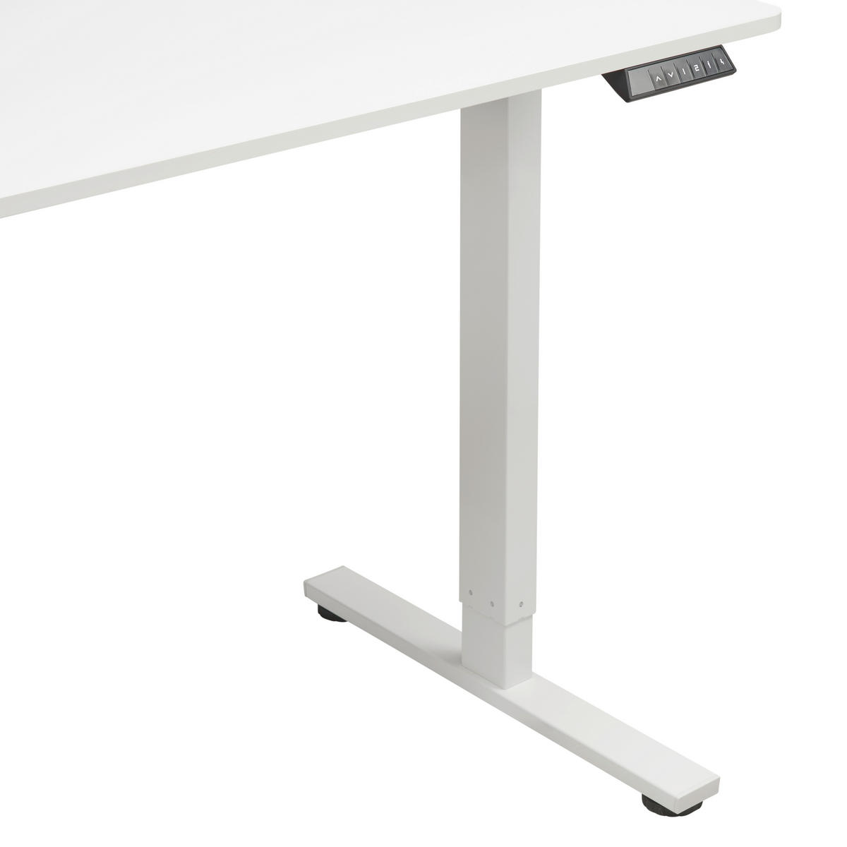 SCHREIBTISCH höhenverstellbar  - Weiß, MODERN, Holzwerkstoff/Metall (120/60/73,5-118cm) - Livetastic
