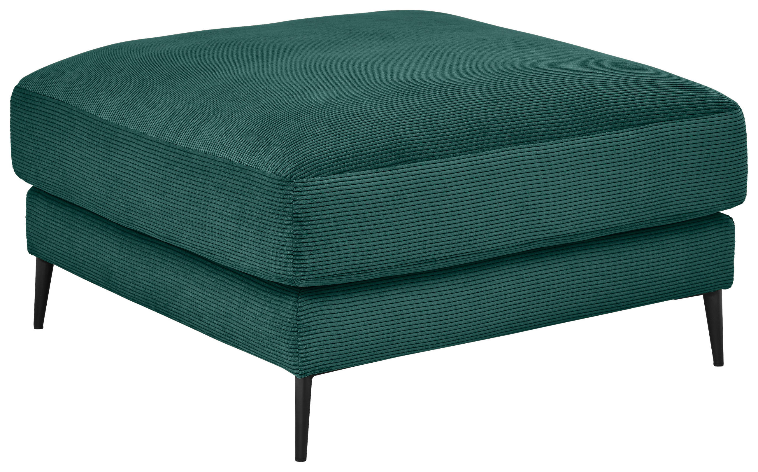 HOCKER Feincord Grün  - Schwarz/Grün, Design, Textil/Metall (90/43/90cm) - Dieter Knoll