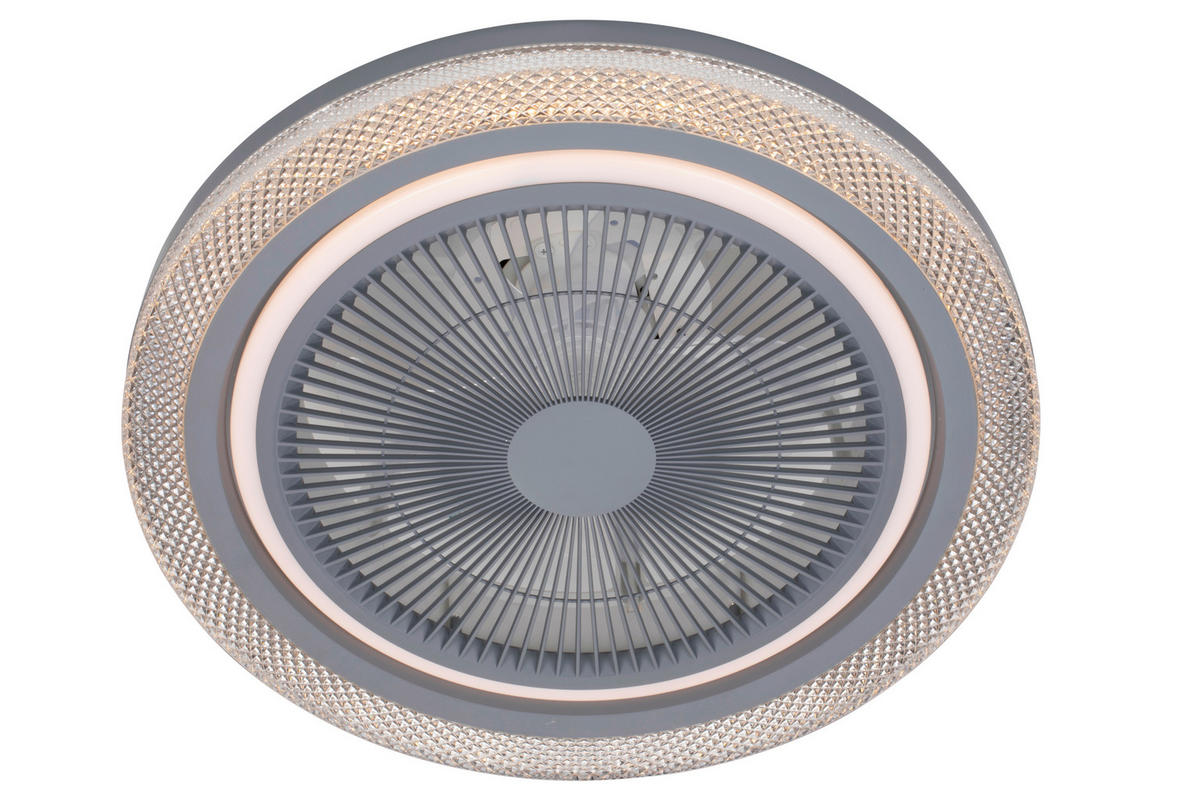 PLAFONSKI VENTILATOR   - siva/bela, Lajfstajl, metal/plastika (50/20cm) - Mican