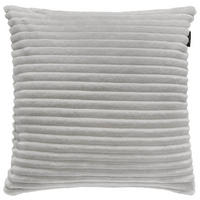 JASTUČNICA 48/48 cm    CORD  - srebrne boje, Basics, tekstil (48/48cm) - Novel