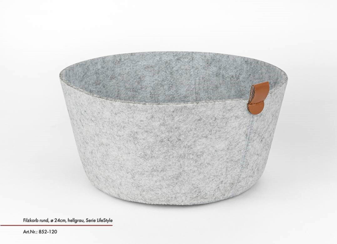 UNIVERZALNA KOŠARA   24/24/12 cm      - svijetlo siva, Basics, tekstil (24/24/12cm) - Justinus