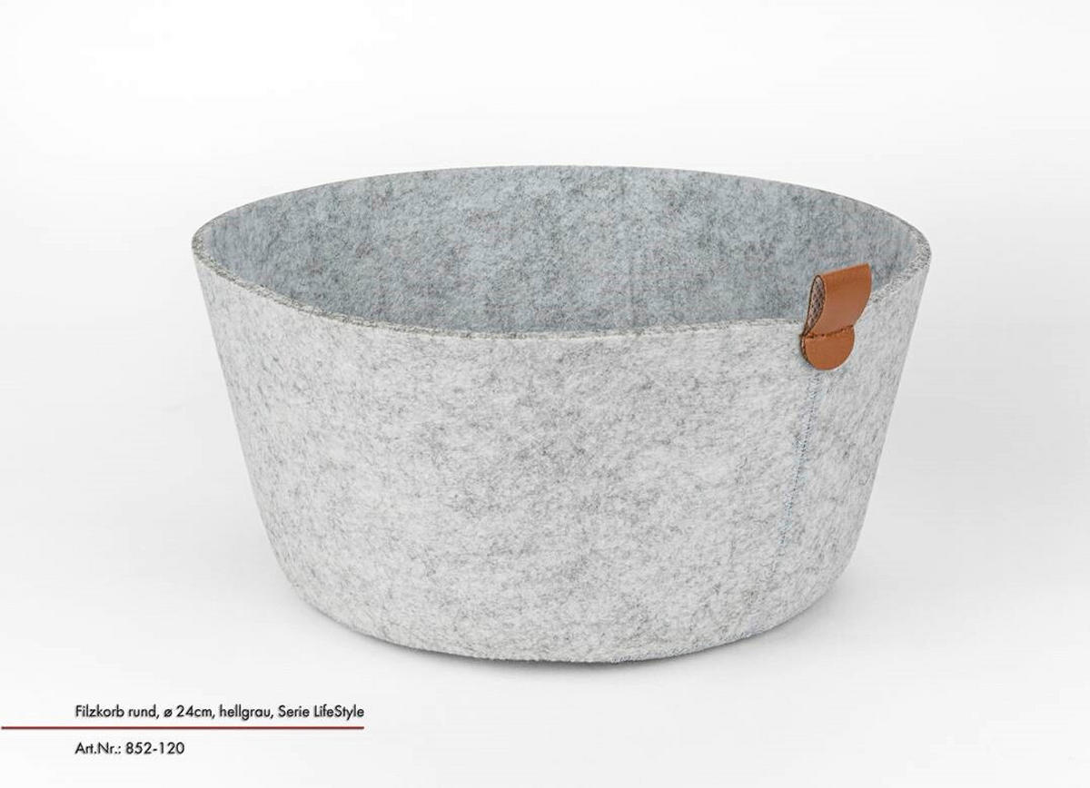 UNIVERZALNA KOŠARA   24/24/12 cm      - svijetlo siva, Basics, tekstil (24/24/12cm) - Justinus