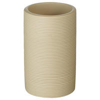 ZAHNPUTZBECHER Kunststoff  - Beige, Basics, Kunststoff (6,5/11,3/6,5cm) - Sadena