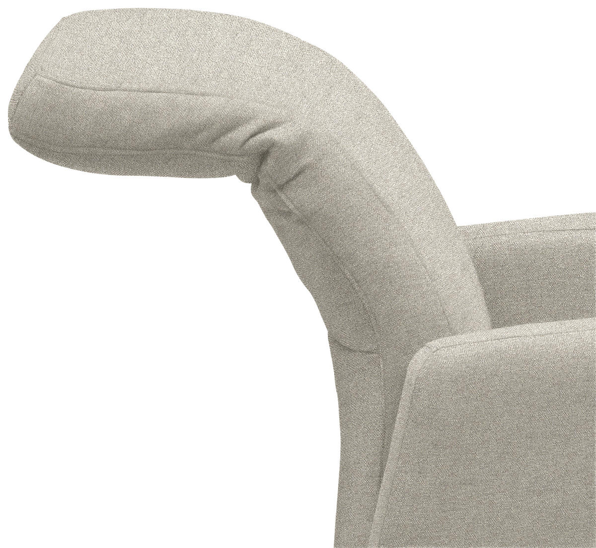 RELAXSESSEL Textil Hellgrau  - Hellgrau/Alufarben, Design, Textil/Metall (72/109/78cm) - Sedda