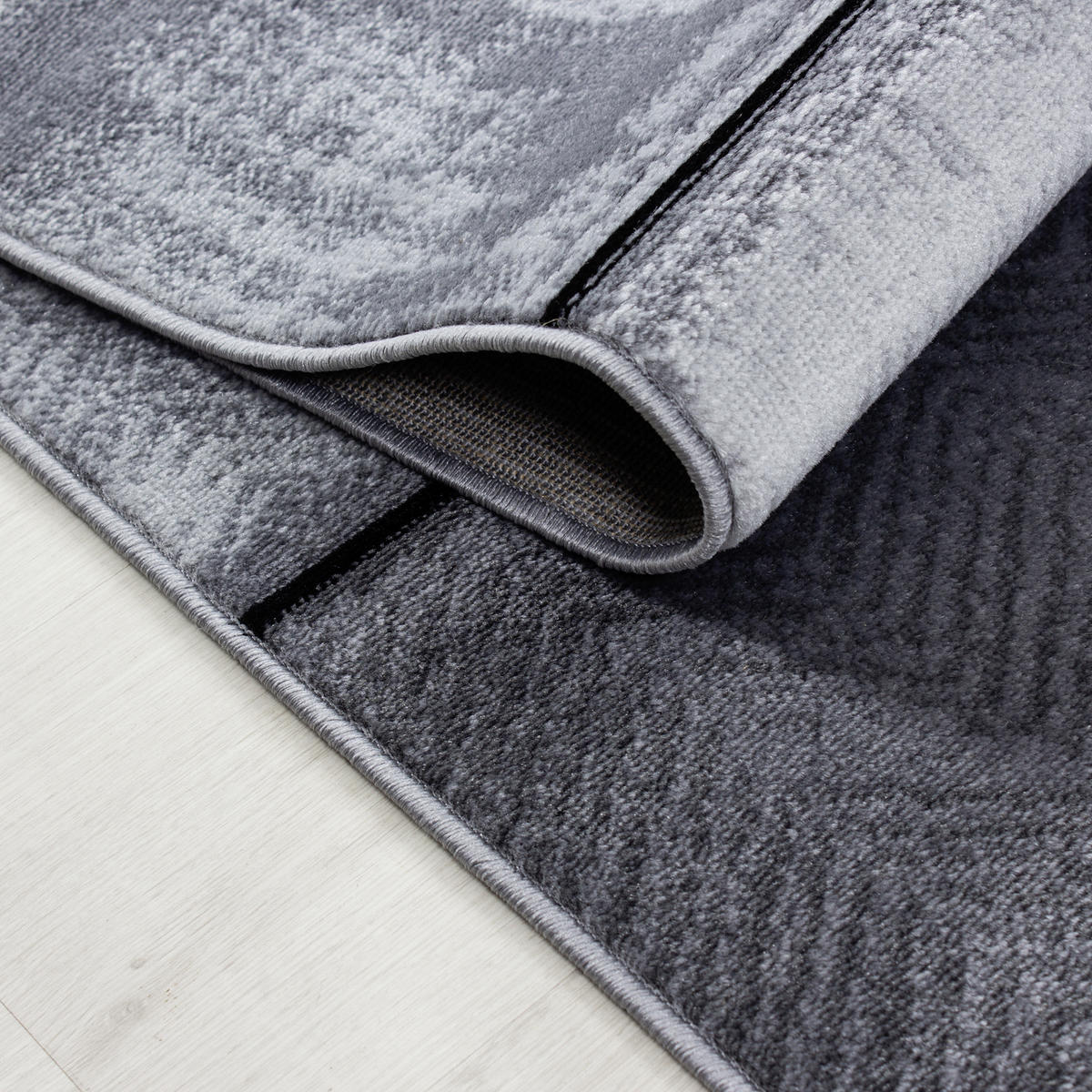 WEBTEPPICH 120/170 cm Plus 8007 Schwarz  - Schwarz, KONVENTIONELL, Textil (120/170cm) - Novel