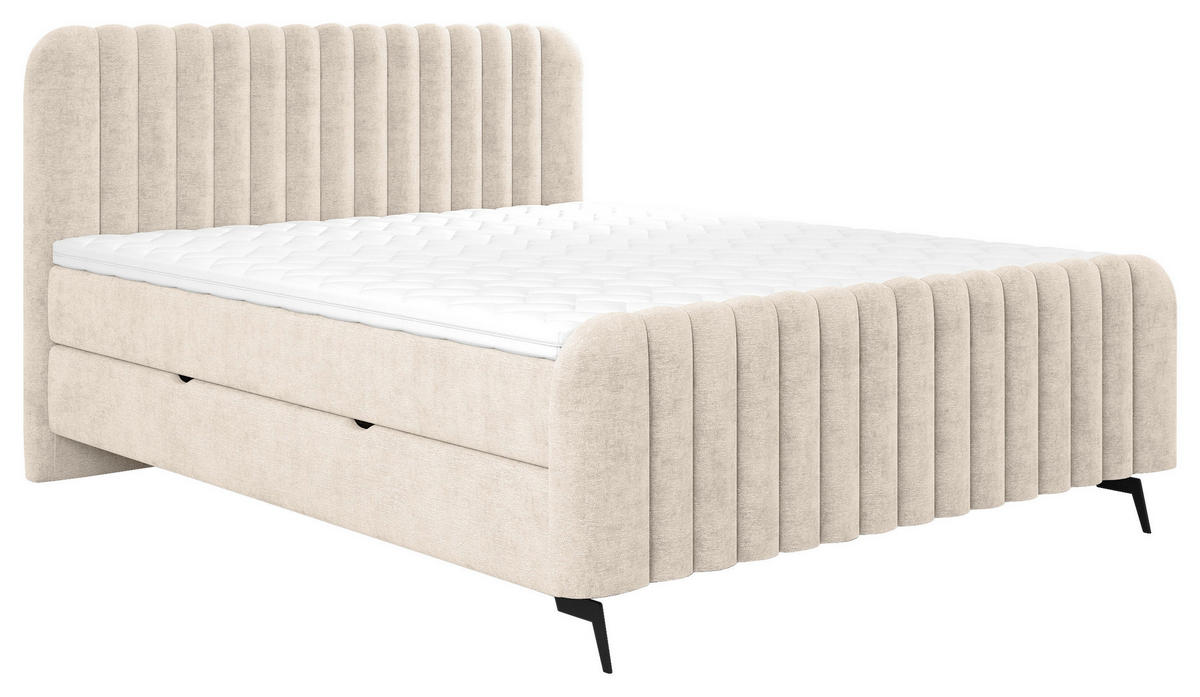BOXBETT 140/200 cm  in Naturfarben  - Schwarz/Naturfarben, MODERN, Holz/Holzwerkstoff (140/200cm) - MID.YOU