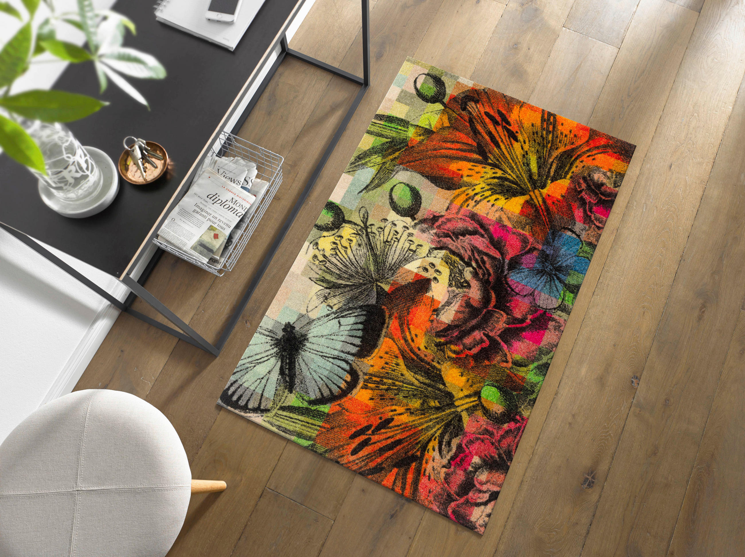 DVEŘNÍ ROHOŽKA, 70/120 cm, vícebarevná - vícebarevná, Konvenční, textil/plast (70/120cm) - Esposa