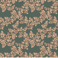 NON WOVEN-TAPET 52/1000 cm  - grön/kopparfärgad, Basics, papper/plast (52/1000cm)