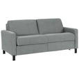 SCHLAFSOFA  in Webstoff Grau  - Schwarz/Grau, Design, Holz/Textil (184/92/102cm) - Venda