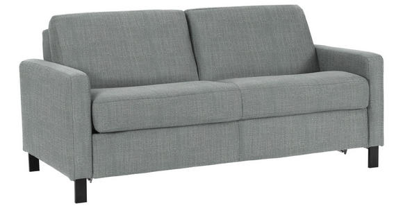SCHLAFSOFA  in Webstoff Grau  - Schwarz/Grau, Design, Holz/Textil (184/92/102cm) - Venda