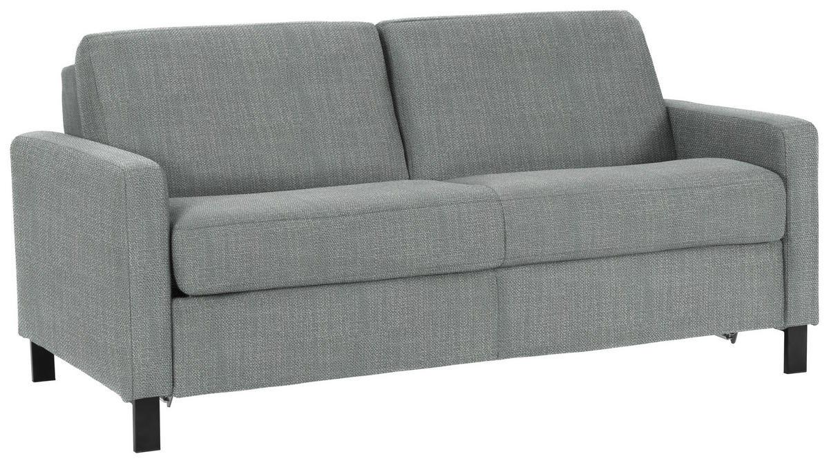 SCHLAFSOFA in Textil Grau  - Schwarz/Grau, Design, Holz/Textil (184/92/102cm) - Venda