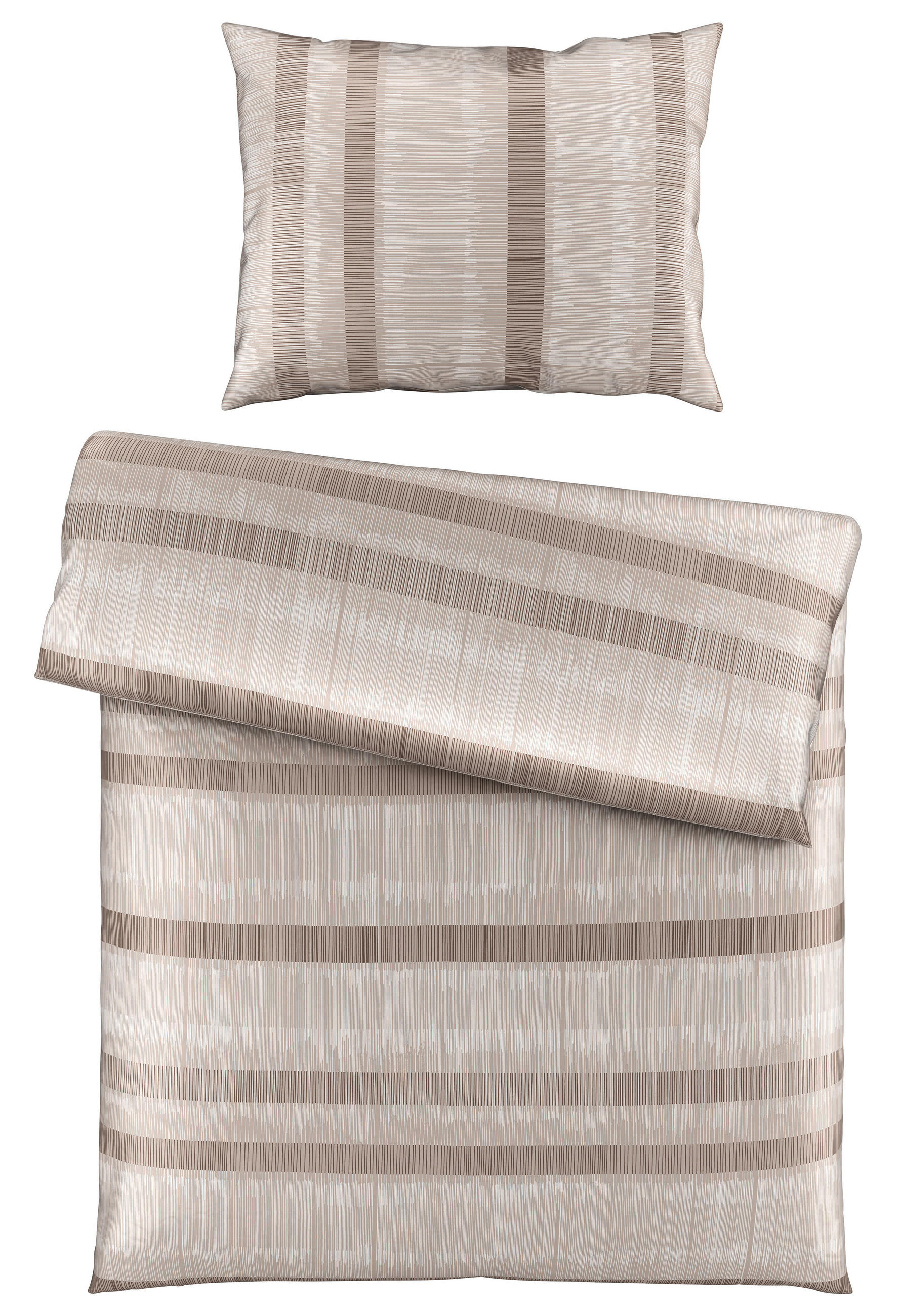 POVLEČENÍ, satén, béžová, 140/200 cm - béžová, Konvenční, textil (140/200cm) - Bio:Vio
