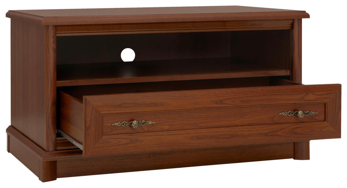 TV KOMODA kestenjasta  - kestenjasta/bronzana, Dizajnerski, metal/pločasti materijal (101/54,5/54,5cm) - Cantus