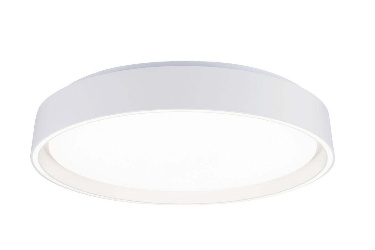 LED-DECKENLEUCHTE Zadar 40/7,5 cm  - Weiß, Design, Kunststoff/Metall (40/7,5cm) - Novel