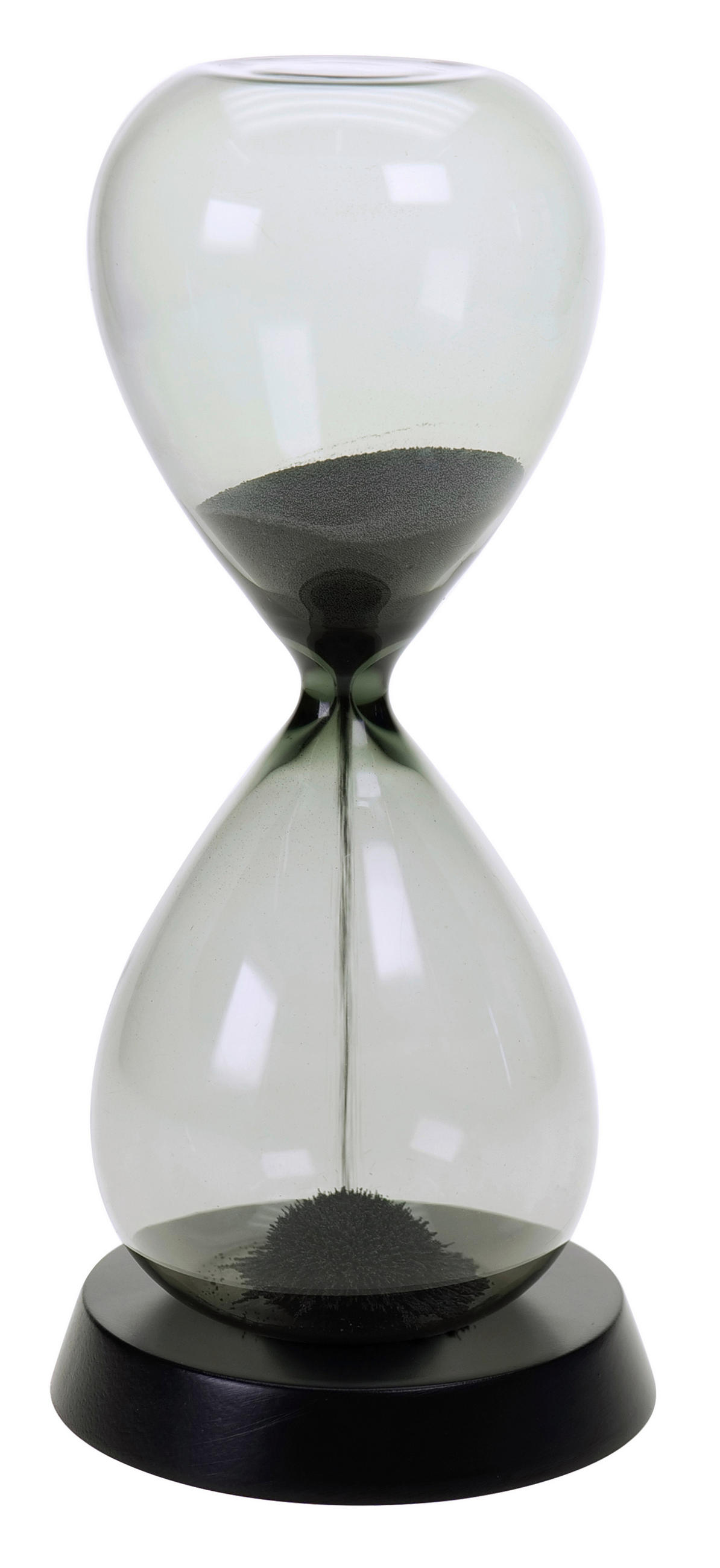 PŘESÝPACÍ HODINY - černá, Basics, kov/kompozitní dřevo (9/20,5cm) - Ambia Home