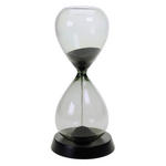 SANDUHR   - Schwarz, Basics, Glas/Holzwerkstoff (9/20,5cm) - Ambia Home