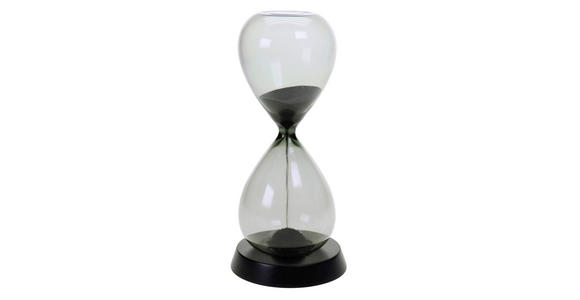 SANDUHR - Schwarz, Basics, Glas/Holzwerkstoff (9/20,5cm) - Ambia Home