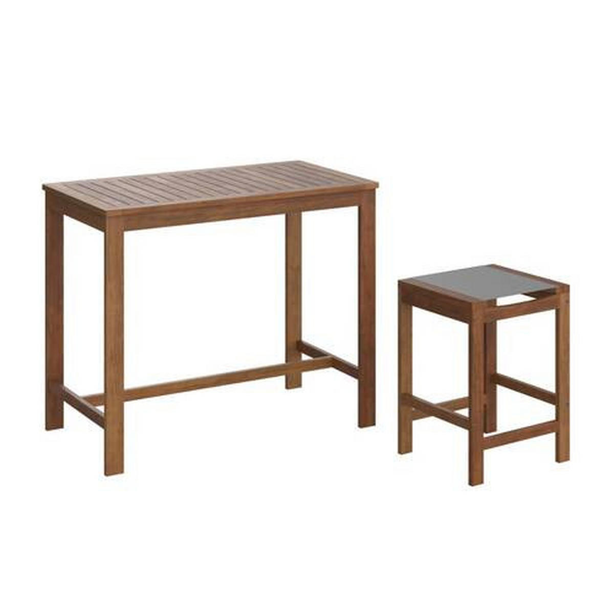 ZÁHRADNÁ BAROVÁ SÚPRAVA drevo, plast - sivá/farba tíku, Modern, drevo/plast (110/40/60/46/90/61cm) - Ambia Garden