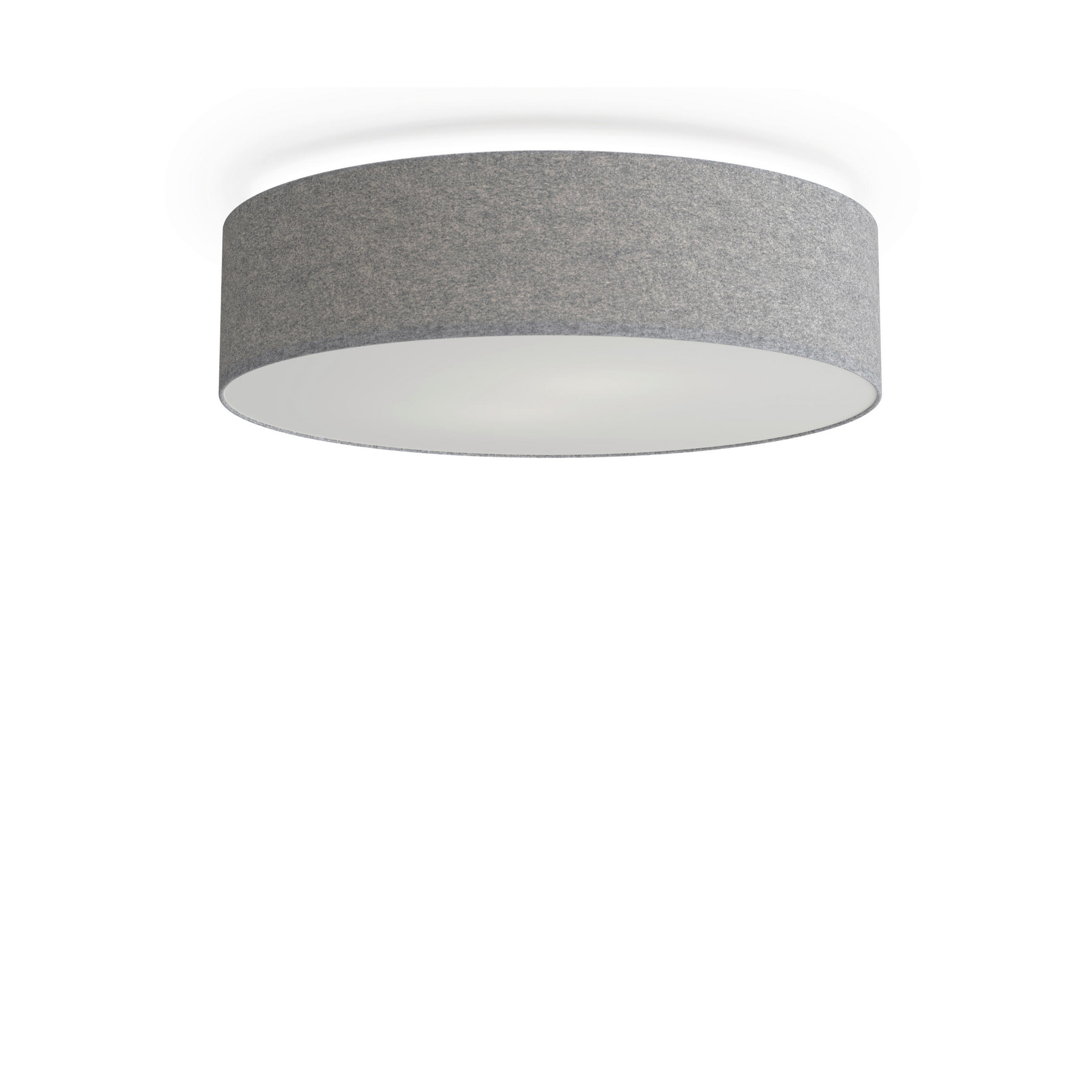 TAKLAMPA Soft 44/14,2 cm  - grå, Klassisk, metall/textil (44/14,2cm) - Belid