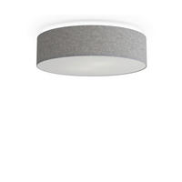 DECKENLEUCHTE Soft 44/14,2 cm   - Grau, KONVENTIONELL, Textil/Metall (44/14,2cm) - Belid