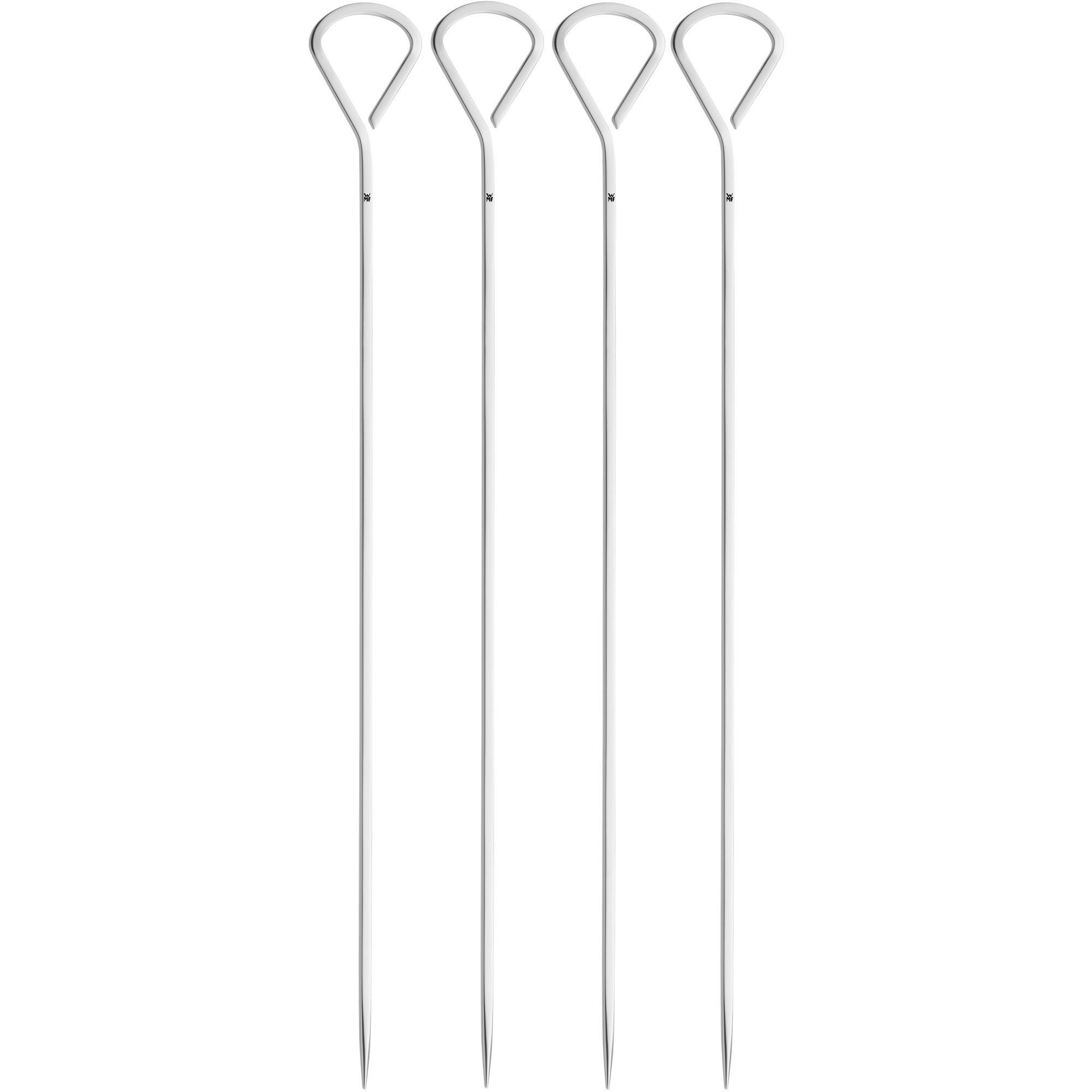 GRILLSPIEßE - Edelstahlfarben, Design, Metall (37cm) - WMF