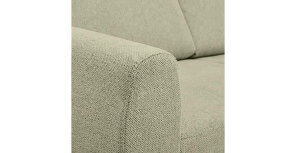 ECKSOFA Hellgrün Flachgewebe Bettkasten, Schlaffunktion, Rücken echt, Kopfstütze, Liegefläche im Originalstoff  - Buchefarben/Hellgrün, KONVENTIONELL, Holz/Textil (241/166cm) - Carryhome