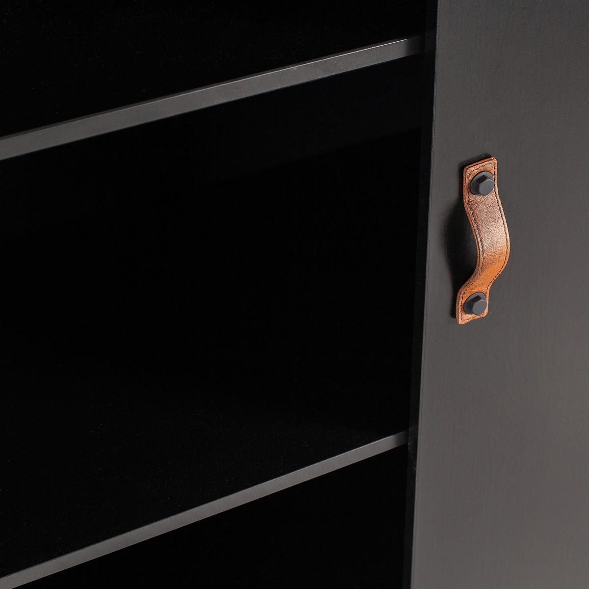 DREHTÜRENSCHRANK  in Schwarz  - Schwarz, Basics, Holz (94/180/40cm) - MID.YOU