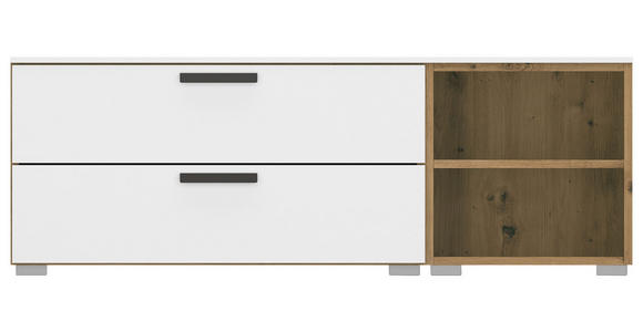 TV-ELEMENT 120/42/42 cm - Graphitfarben/Alufarben, Design, Holzwerkstoff/Kunststoff (120/42/42cm) - Xora