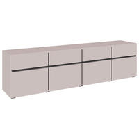 TV-BÄNK  200/52,8/40 cm 4 låda(or) stående, finns i olika trädekorer  - svart/kashmir, Design, trämaterial (200/52,8/40cm) - Xora