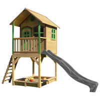 SPIELTURM 370/291/191 cm SPIELTURM SARAH  - Braun/Grau, KONVENTIONELL, Holz/Kunststoff (370/291/191cm) - Ambia Garden
