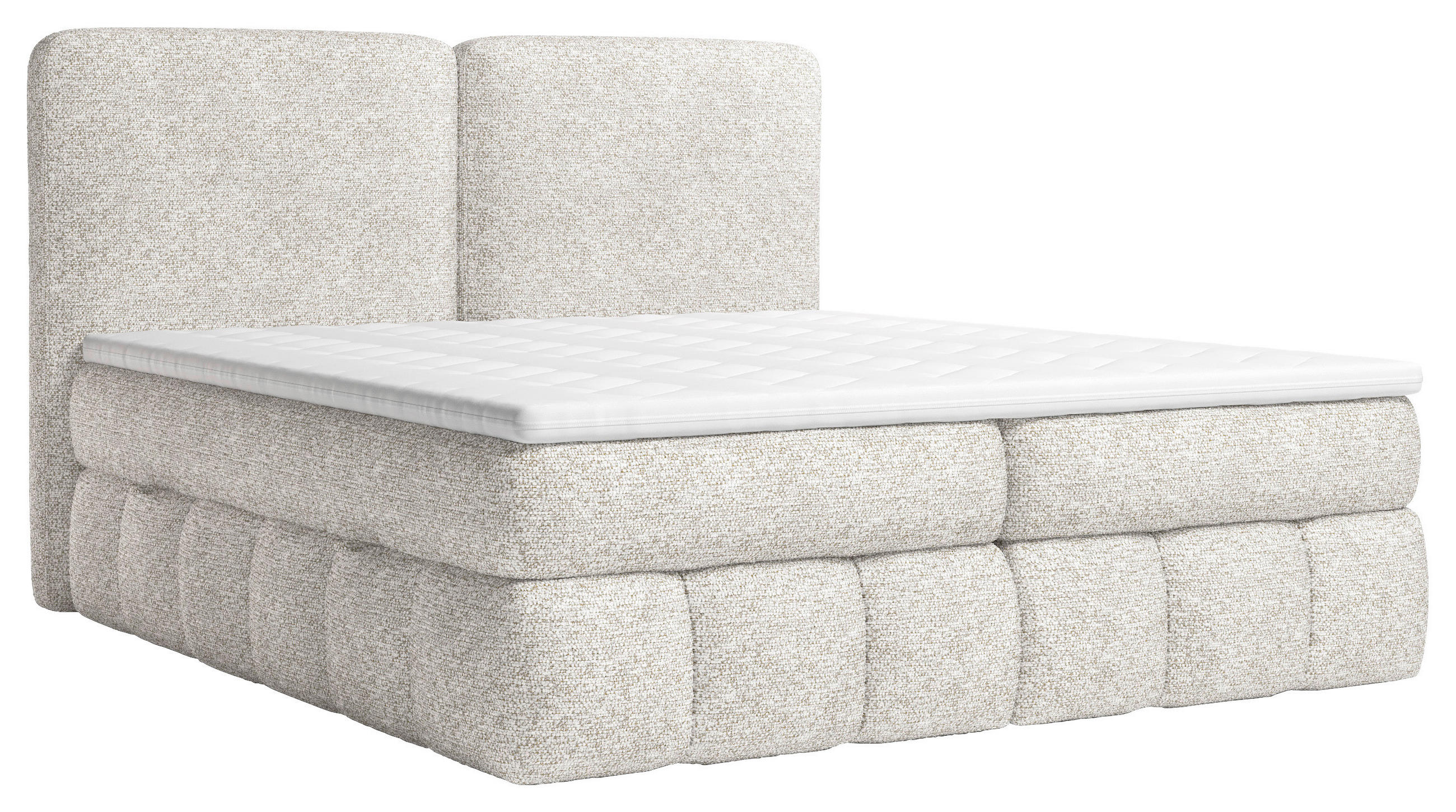 Carryhome Boxbett Creme 160x200 cm