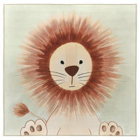 KINDERTEPPICH 120/120 cm LIVING-KIDS, waschbar  - Beige/Multicolor, Design, Kunststoff/Textil (120/120cm) - Lindorug