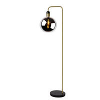 STEHLEUCHTE 28/44/158 cm    - Messingfarben/Hellgrau, Design, Glas/Stein (28/44/158cm) - Lucide