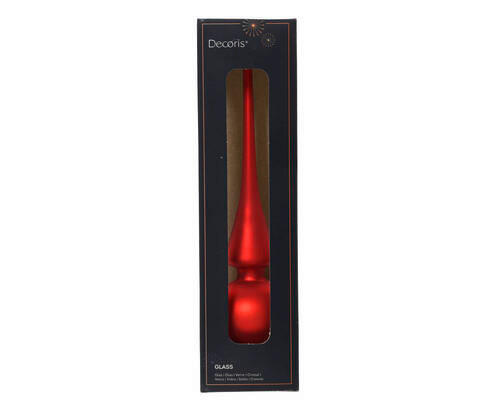 CHRISTBAUMSPITZE  - Rot, Basics, Glas (26cm)