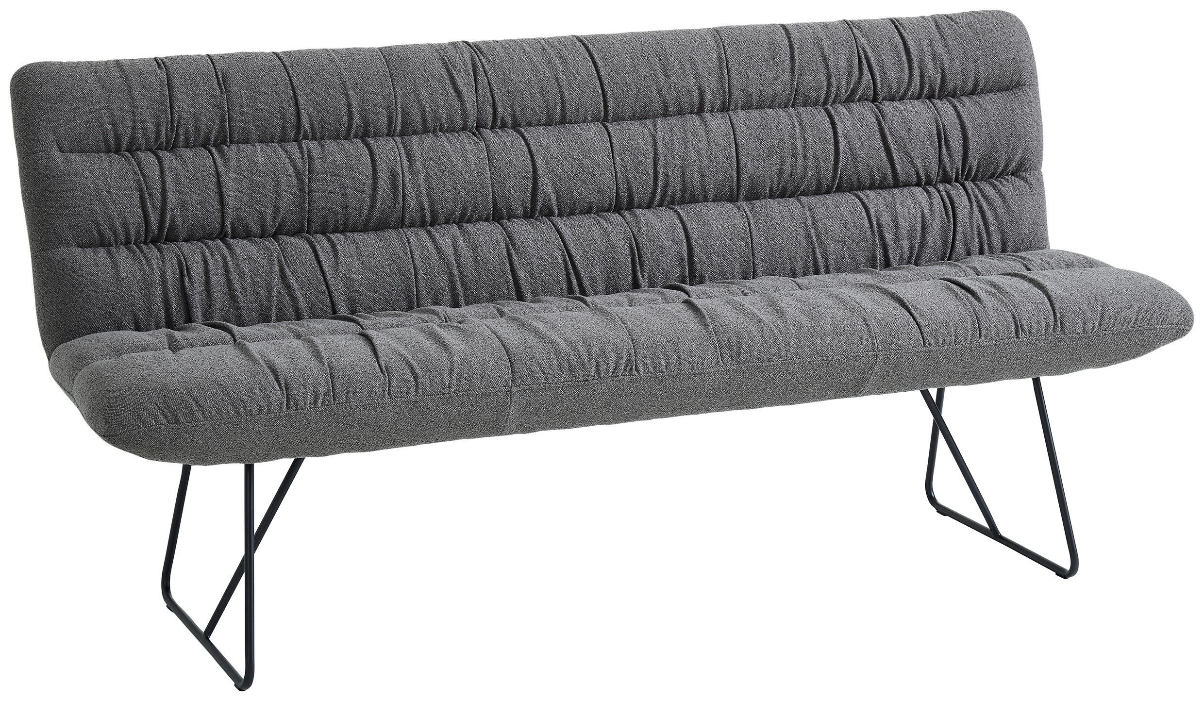 Dieter Knoll Sitzbank Schwarz, Cappuccino 182x88x66 cm