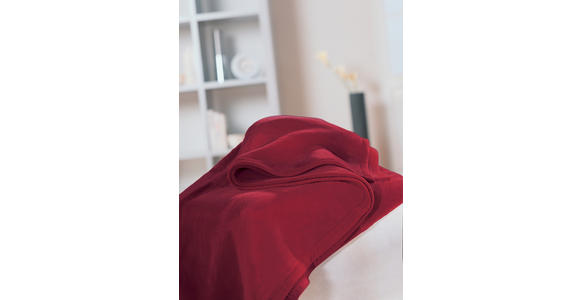 PLAID 150/200 cm  - Dunkelrot, Basics, Textil (150/200cm) - Novel